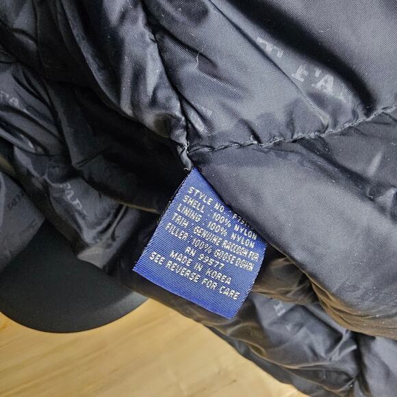 Vintage Phat Farm Men’s Goose Down Parka Coat- L -Black Fur Hood 90s Hip-Hop NYC - Picture 7 of 7